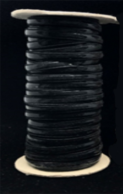 Szilikonos gumiszalag 8mm széles - Black (Fekete)